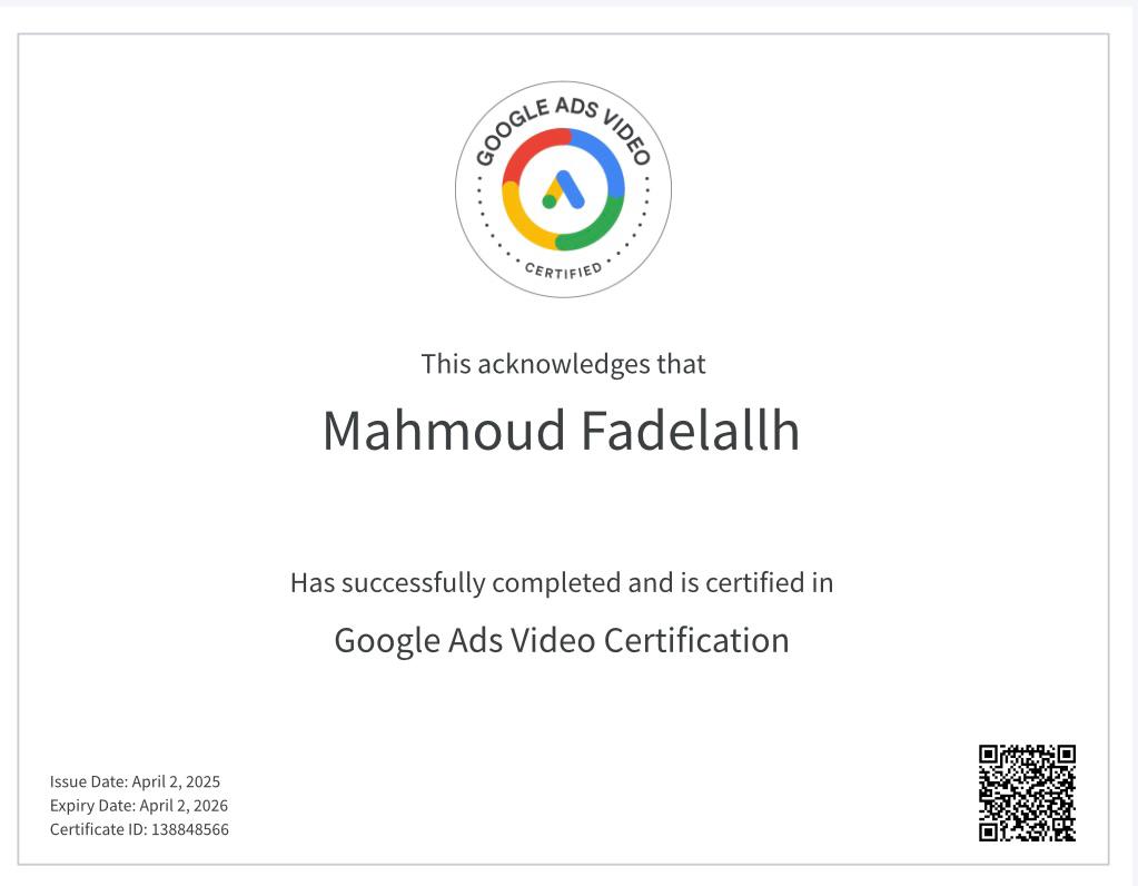 Google Ads Search Certification