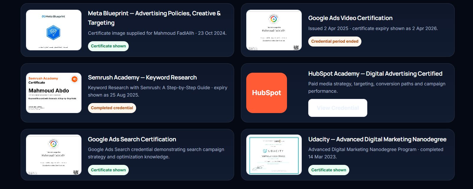 Google Ads conversion screenshot